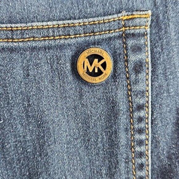 Michael Kors Jeans Women's 8 (36x28) Skinny Mid Rise Stretch Dark Wash Denim - Picture 14 of 16